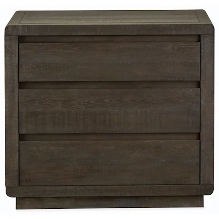 Three Drawer Bachelor Chest with Felt Lined Drawer